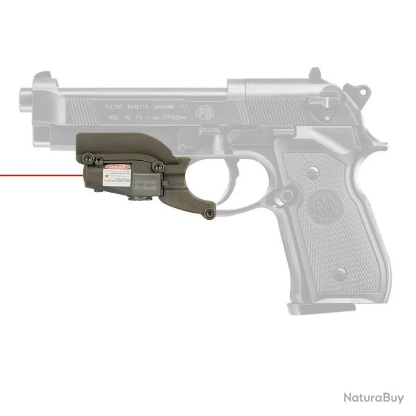 Laser rouge pour montage sur arme type beretta M92 (fixation sur le pontet)