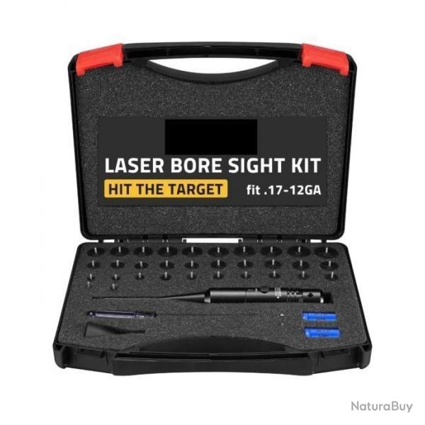 Collimateur de r�glage Rouge Professionnel en mallette calibre 0.17 jusqu'� calibre 12 GA