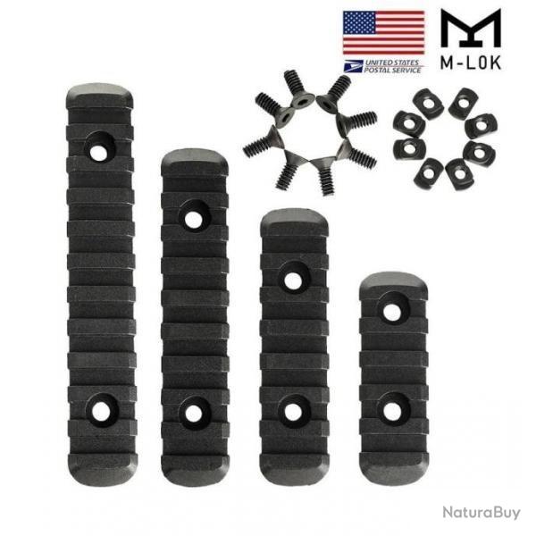 Ensemble de 4 rails M-lok avec jeu de 8 vis et �crous