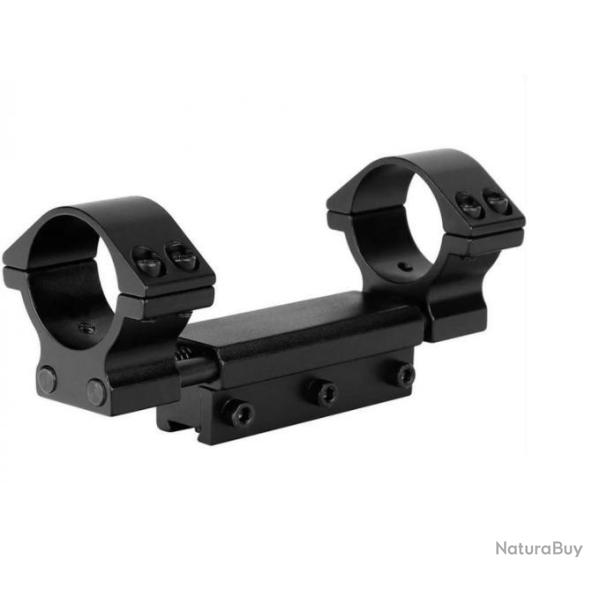 Monobloc de fixation Zero recoil � lunette 25,4 et 30 mm pour carabine � air comprim� avec rail 11 m