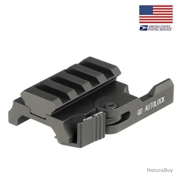 R�hausse de rail picatinny avec attache rapide