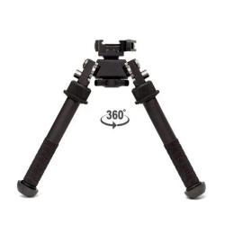 Bipied tactique rotatif et pivotant avec fixation attache rapide pour rail picatinny
