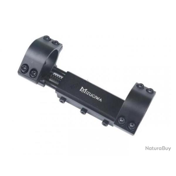 Monobloc de fixation Zero recoil � lunette 25,4 et 30 mm pour carabine avec rail picatinny