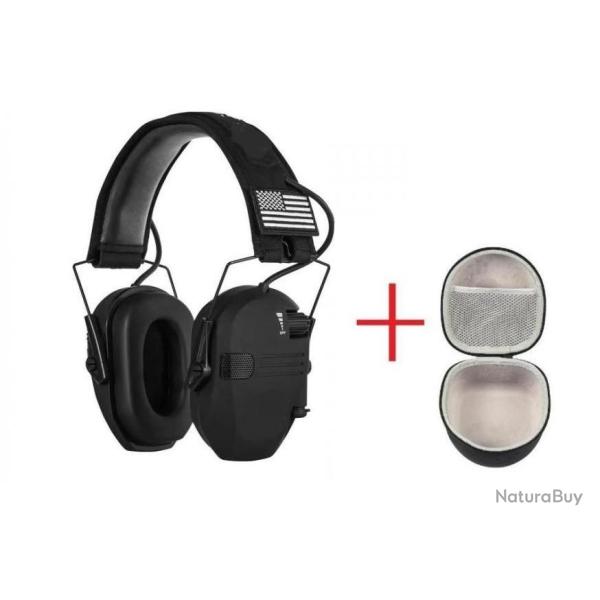 Casque de protection auditive �lectronique coloris noir