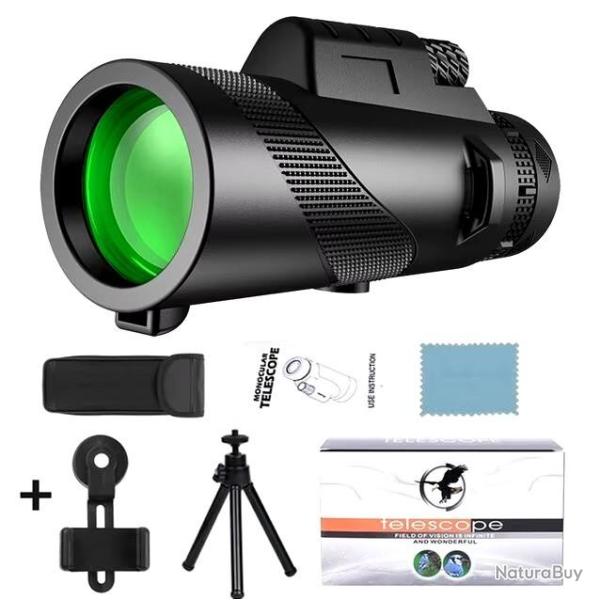 T�lescope Monoculaire de vision avec tr�pied et adaptateur pour smartphone