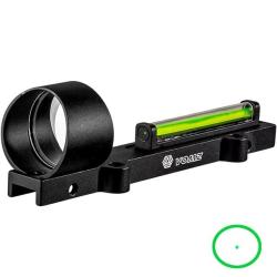 Red Dot en fibre optique vert pour fusil de chasse &agrave; bande ventil&eacute;e