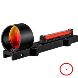 Red Dot en fibre optique rouge pour fusil de chasse &agrave; bande ventil&eacute;e