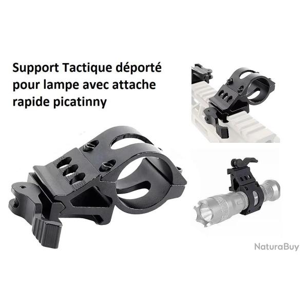 Support tactique de lampe d�port� avec fixation rapide pour rail picatinny