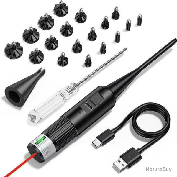 Collimateur de r�glage rouge calibre 0.177 jusqu'� calibre 12 batterie int�gr�e rechargeable via USB