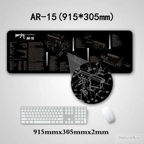 Tapis de d�montage et nettoyage AR15 91,5 x 30,5 cm
