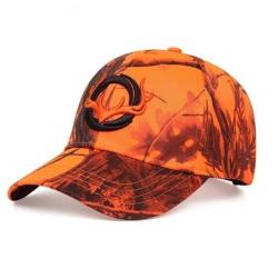 Casquette de chasse avec Bois de Cerf brod&eacute; coloris camo orange