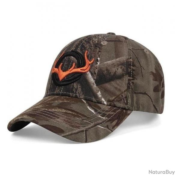 Casquette de chasse Camo vert t�te de cerf