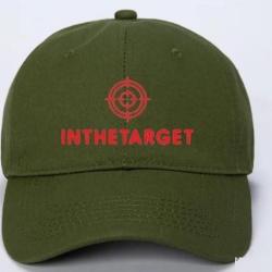 Casquette Kaki militaire Brod&eacute;e InTheTarget