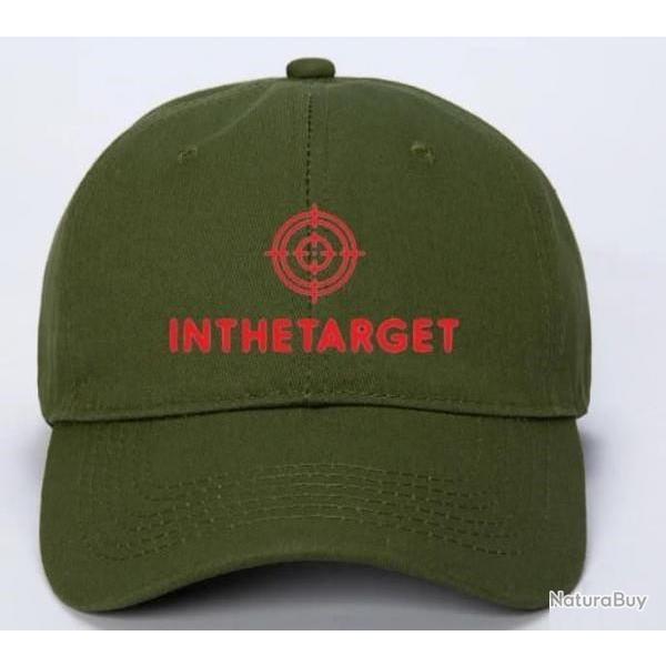 Casquette Kaki militaire Brod�e InTheTarget