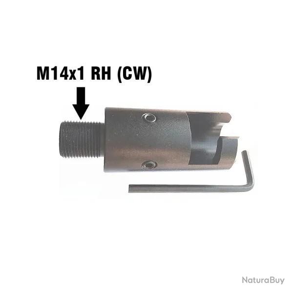 Adaptateur filet� pour Mosin-Nagant 91/30 - M14x1 RH sens horraire (CW)