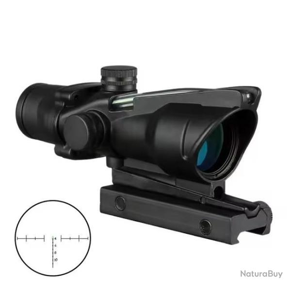 Viseur point rouge Red Dot ACOG 4x32 avec r�ticule chevron en Fibre optique vert