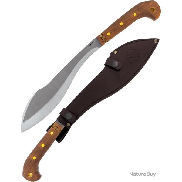 Machette Condor Amalgam Lame Acier 1075 Manche Noyer Etui Cuir El Salvador CTK2817117HC