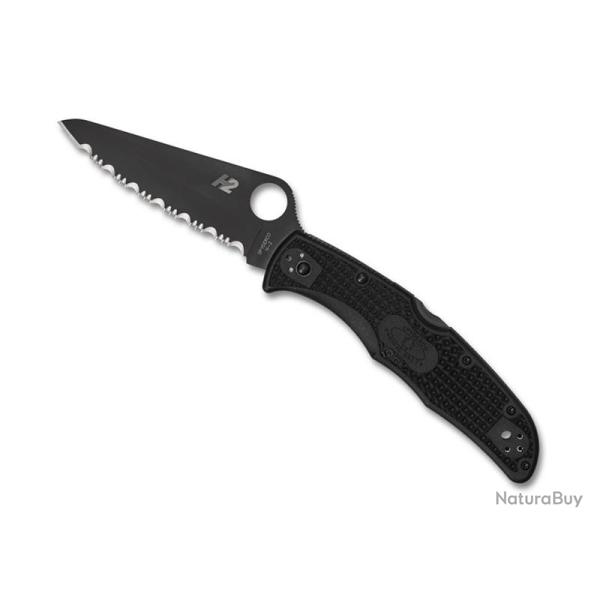 COUTEAU SPYDERCO PACIFIC SALT 2 TOUT NOIR A DENTS