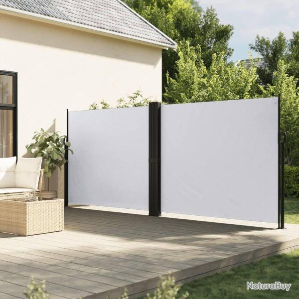 Auvent latral rtractable blanc 180x600 cm alsavelo