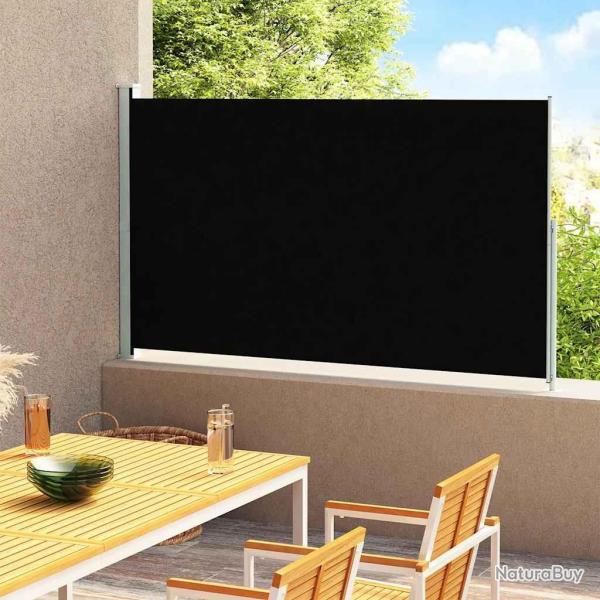 Auvent lat�ral r�tractable de patio 220x300 cm Noir