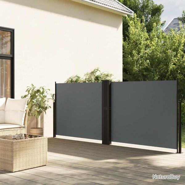 Auvent lat�ral r�tractable anthracite 100x1000 cm