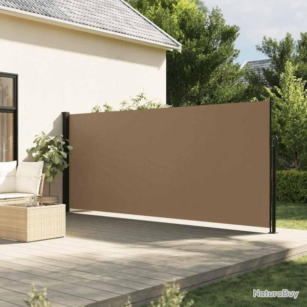 Auvent lat�ral r�tractable taupe 180x600 cm