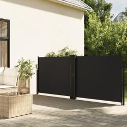 Auvent lat&eacute;ral r&eacute;tractable noir 140x1200 cm