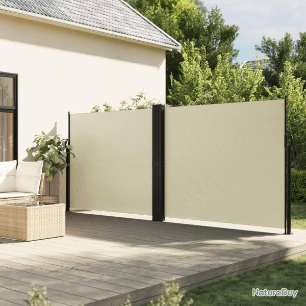 Auvent lat�ral r�tractable cr�me 160x600 cm