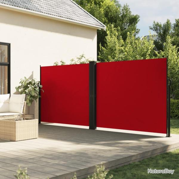 Auvent lat�ral r�tractable rouge 160x600 cm