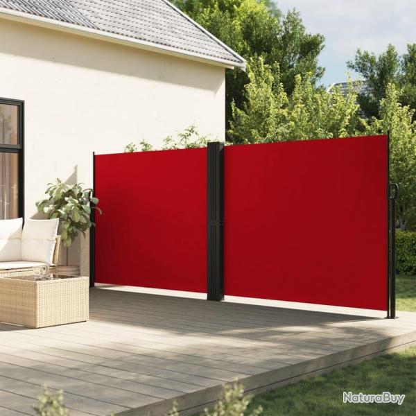Auvent lat�ral r�tractable rouge 180x1200 cm alsavelo