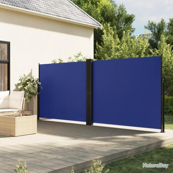 Auvent lat�ral r�tractable bleu 180x1200 cm