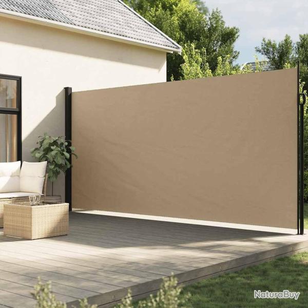 Auvent latral rtractable beige 200x600 cm alsavelo
