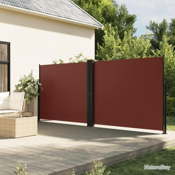 Auvent lat�ral r�tractable marron 160x1000 cm