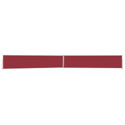 Auvent lat&eacute;ral r&eacute;tractable de patio 170x1200 cm Rouge alsavelo