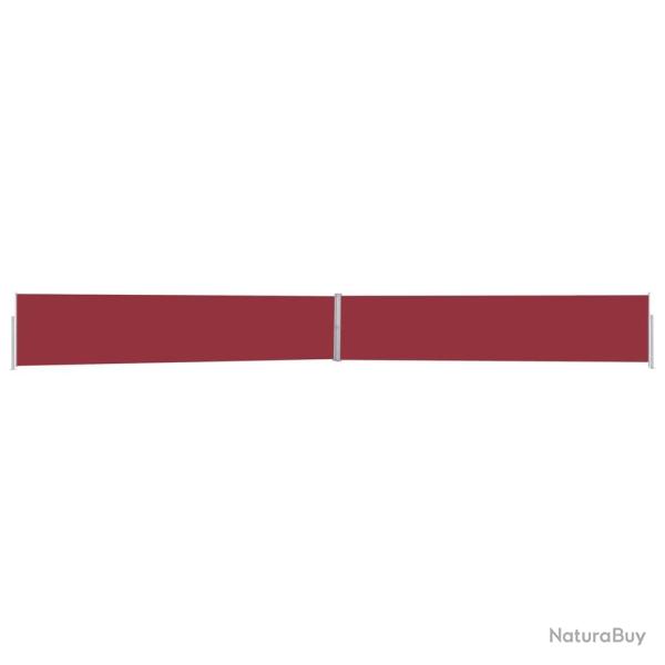 Auvent lat�ral r�tractable de patio 170x1200 cm Rouge