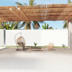 Auvent lat&eacute;ral r&eacute;tractable Cr&egrave;me 220x1200 cm