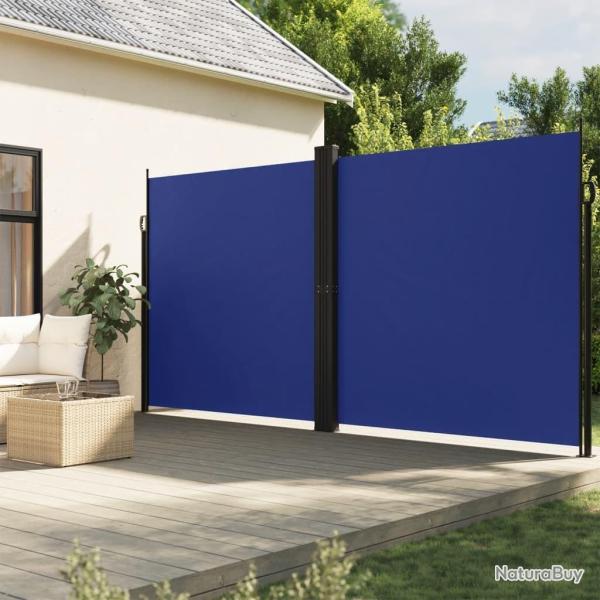 Auvent latral rtractable bleu 200x1000 cm alsavelo
