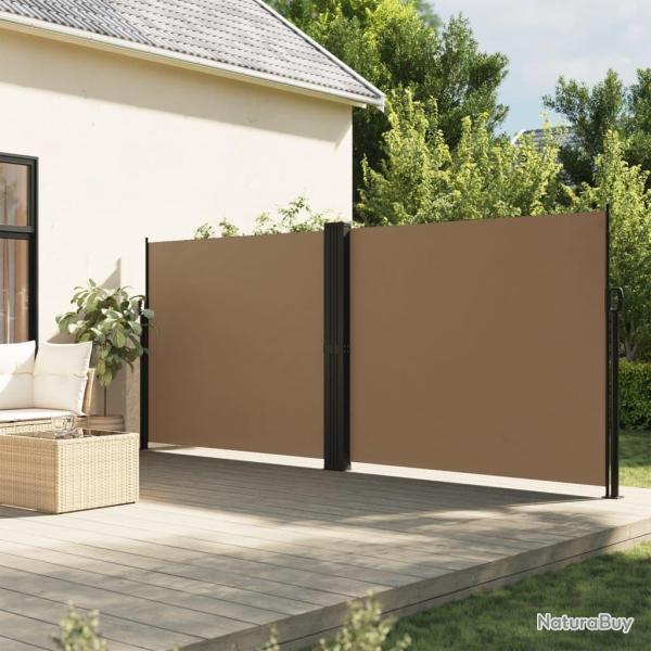 Auvent latral rtractable taupe 180x1200 cm alsavelo