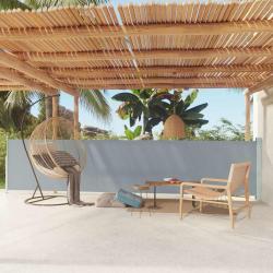 Auvent lat&eacute;ral r&eacute;tractable de patio 117x600 cm Gris