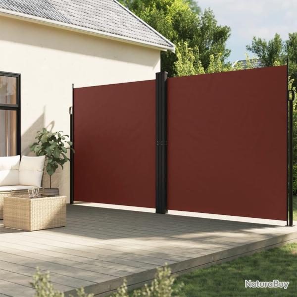 Auvent lat�ral r�tractable Marron 200x1200 cm alsavelo