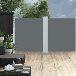 Auvent lat&eacute;ral r&eacute;tractable Anthracite 140 x 600 cm alsavelo