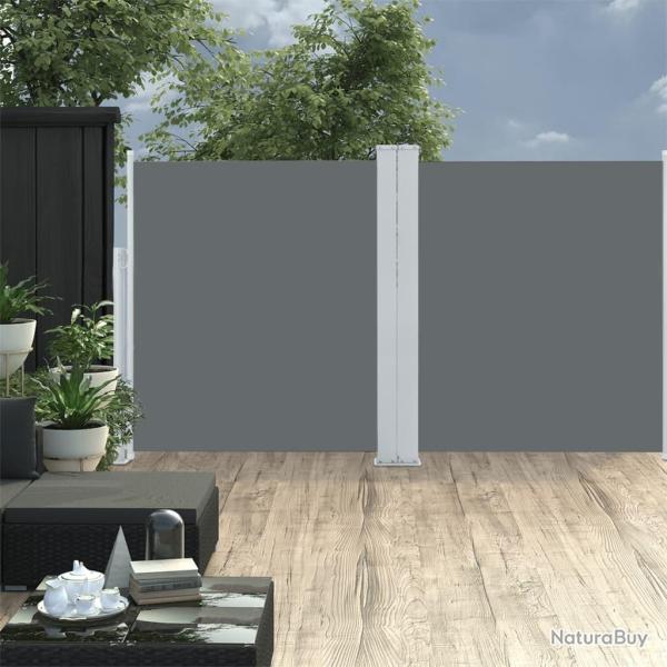 Auvent lat�ral r�tractable Anthracite 140 x 600 cm