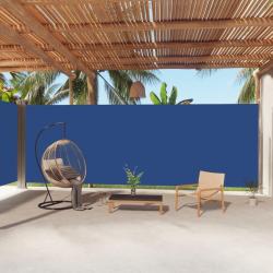 Auvent lat&eacute;ral r&eacute;tractable Bleu 220x1000 cm