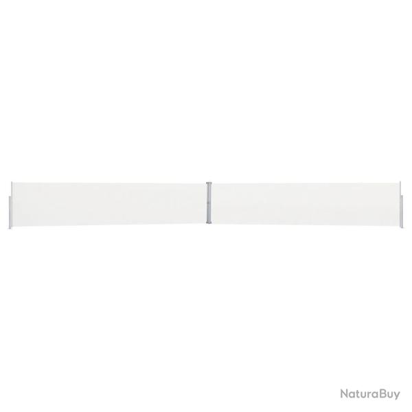 Auvent lat�ral r�tractable de patio 170x1200 cm Cr�me