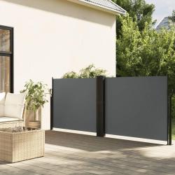Auvent lat&eacute;ral r&eacute;tractable anthracite 120x600 cm