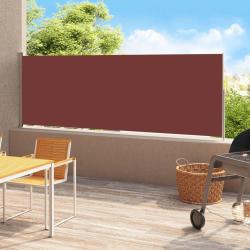Auvent lat&eacute;ral r&eacute;tractable de patio 220x500 cm Marron alsavelo
