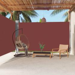 Auvent lat&eacute;ral r&eacute;tractable Marron 220x600 cm