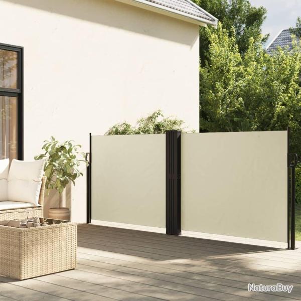 Auvent lat�ral r�tractable cr�me 120x600 cm