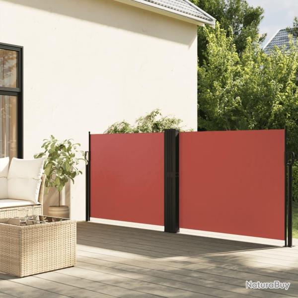 Auvent latral rtractable terre cuite 140x600 cm alsavelo