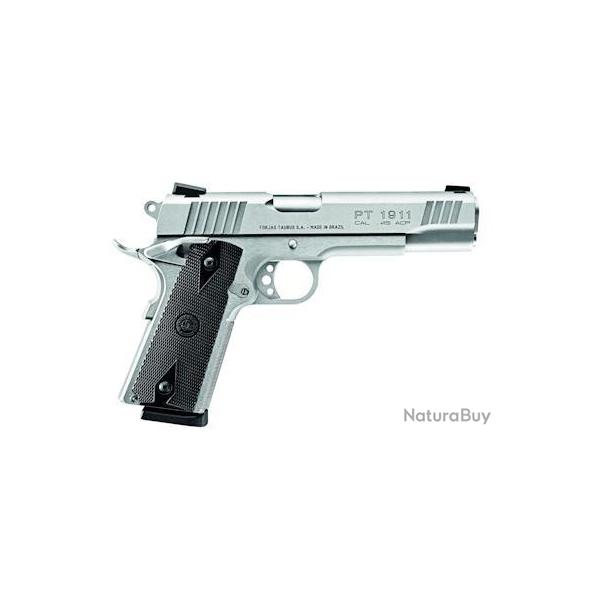 PISTOLET PT1911 MATTE STAINLESS STEEL Cal.45ACP